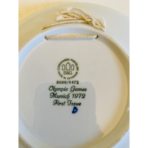 1972 Munich Olympics Memorabilia German Olympiade Munchen Decorative Wall Plate - Picture 10 of 10
